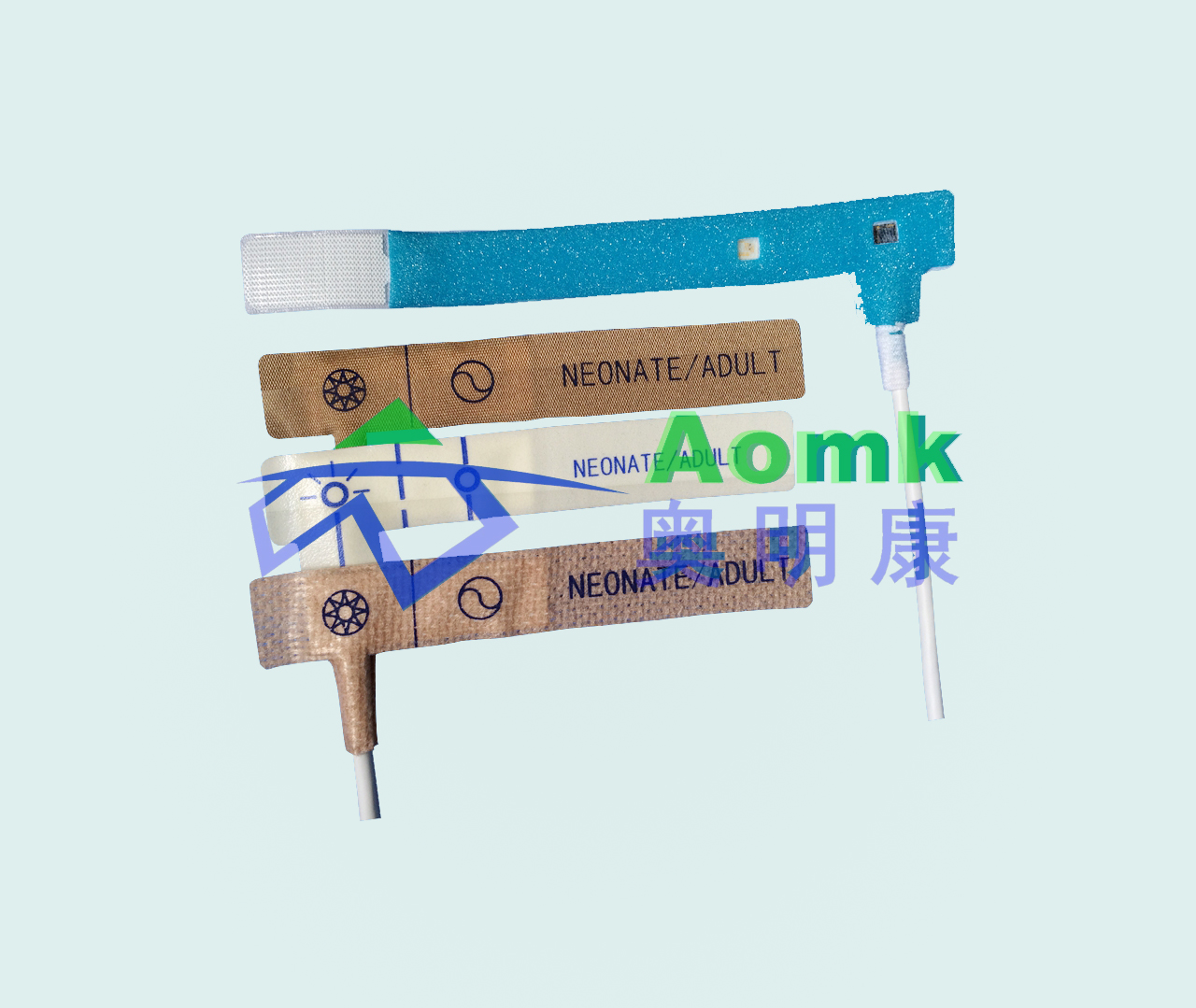 Disposable spO2 probe patient side material selection