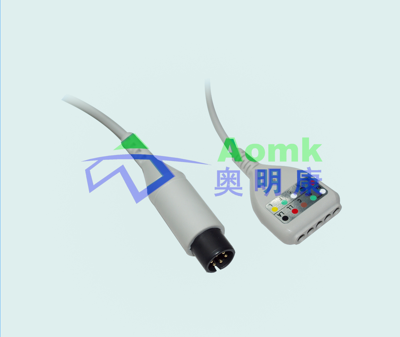 DIN five conductor ECG cable