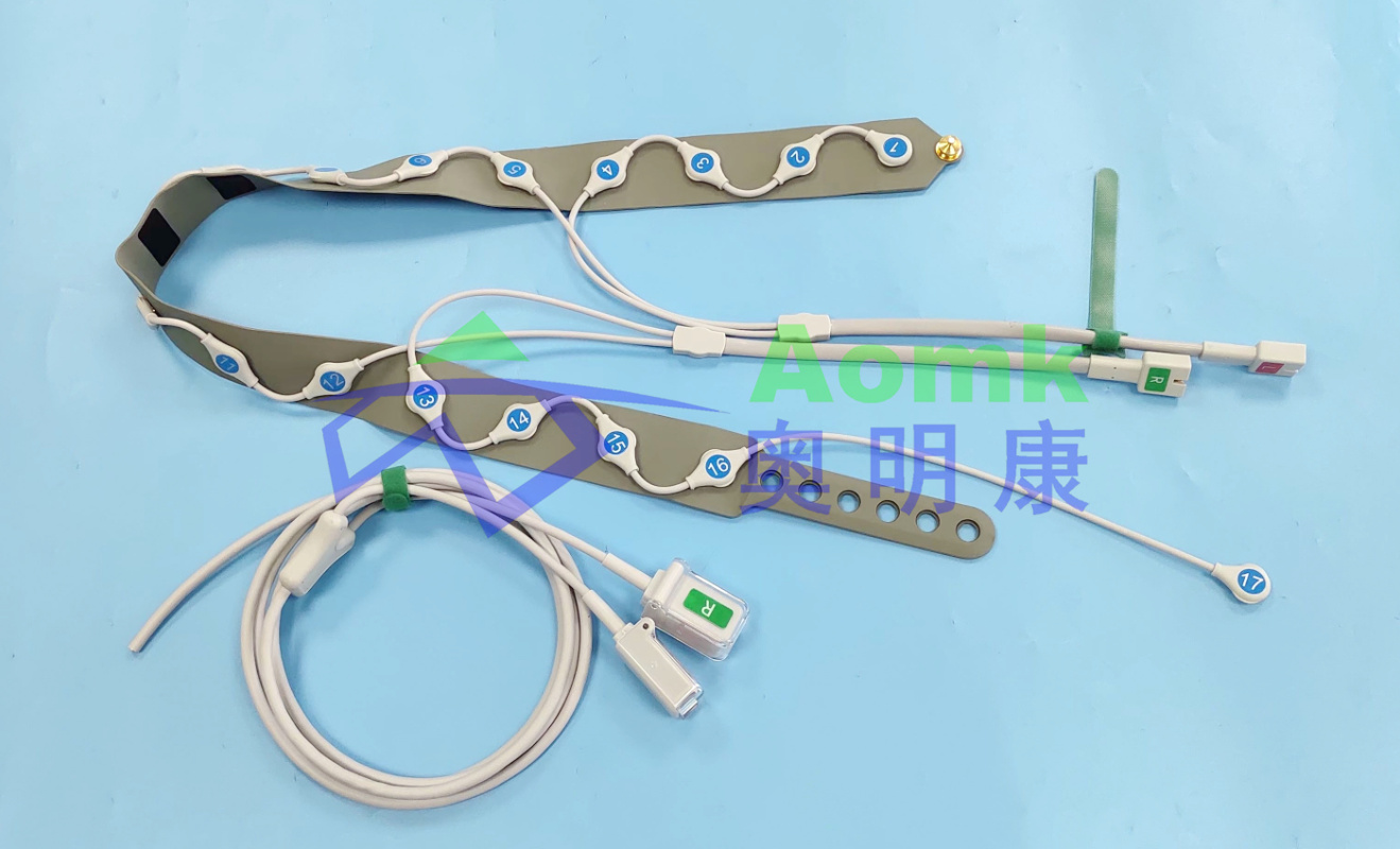 胸部电阻抗断层肺成像（EIT）17导按扣线 / EIT硅胶电极