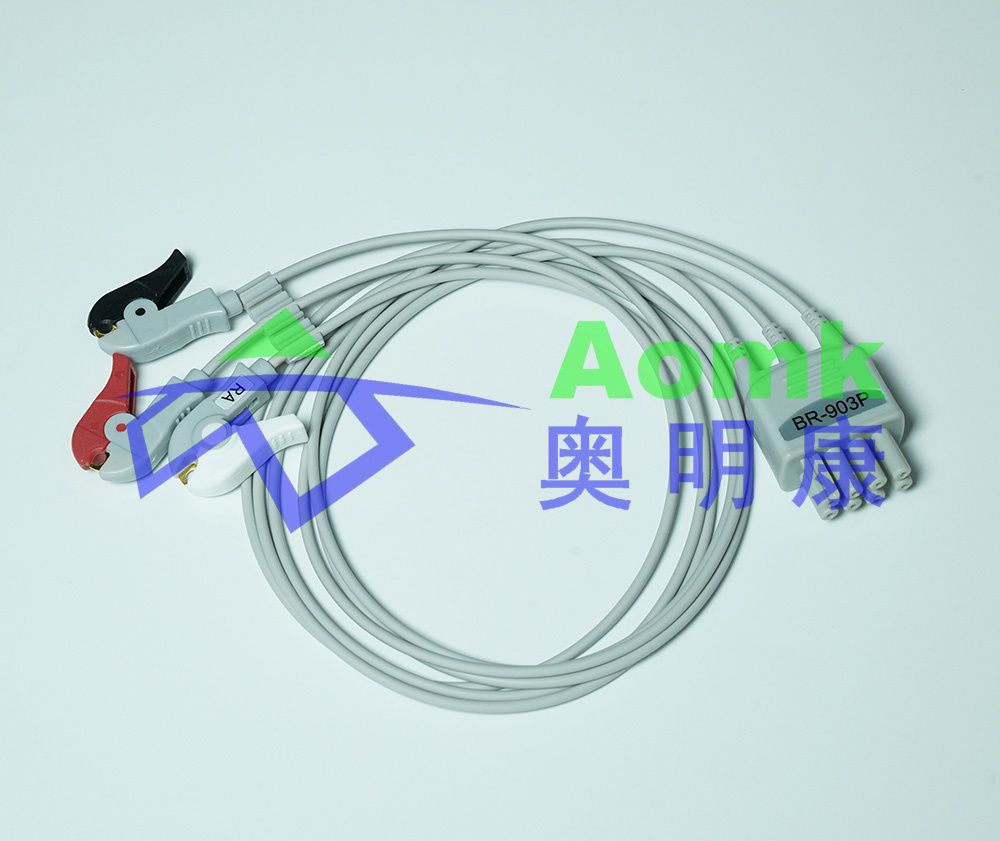 心电导联线分线（日本光电BR-903P分体三导心电分线-夹式美标）