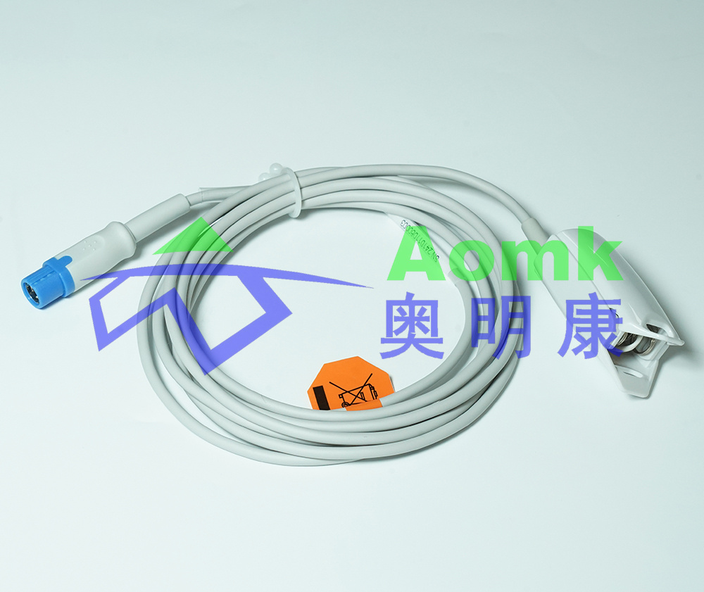 重复性脉搏血氧饱和度传感器3.0M（西门子7PIN成人指夹血氧探头）003-0071