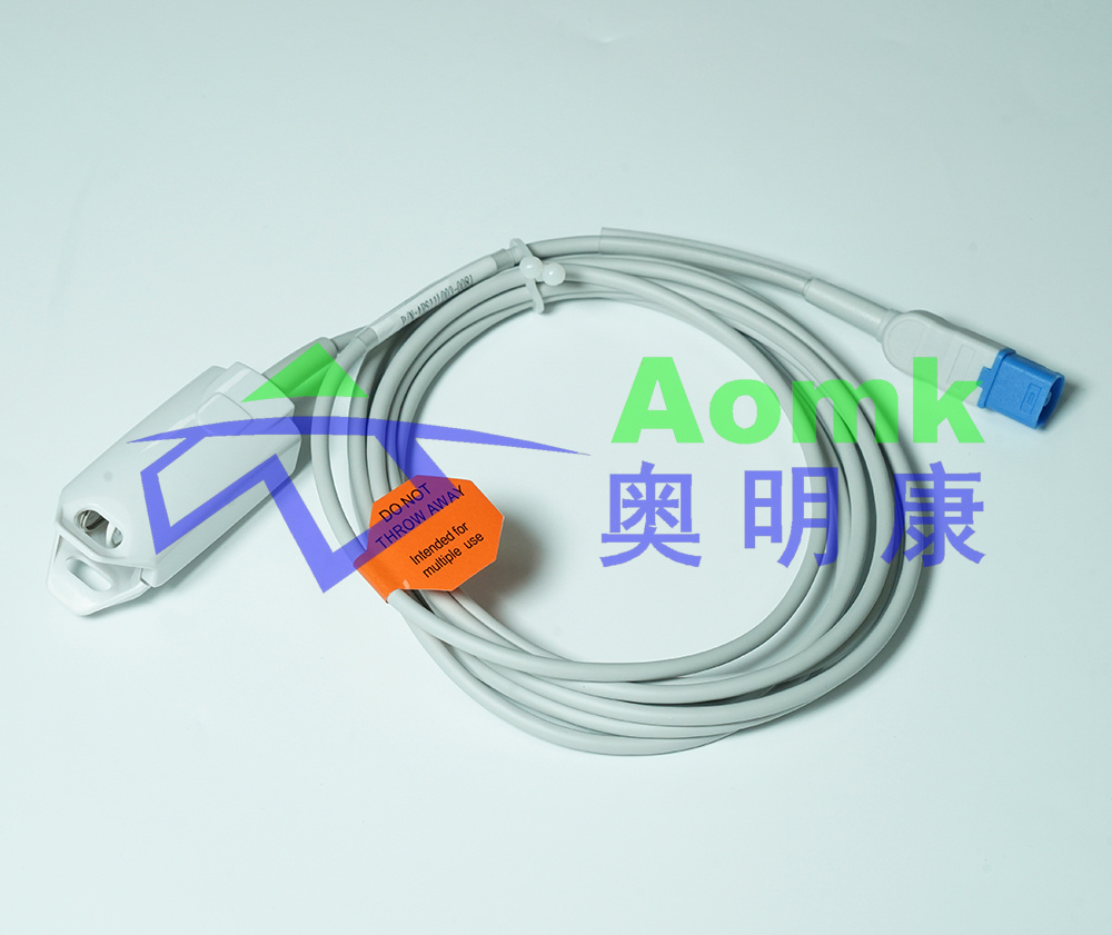 Repetitive pulse oximetry sensor 3.0M (Philips D-type 8PIN adult finger clip blood oxygen probe) 003-0081