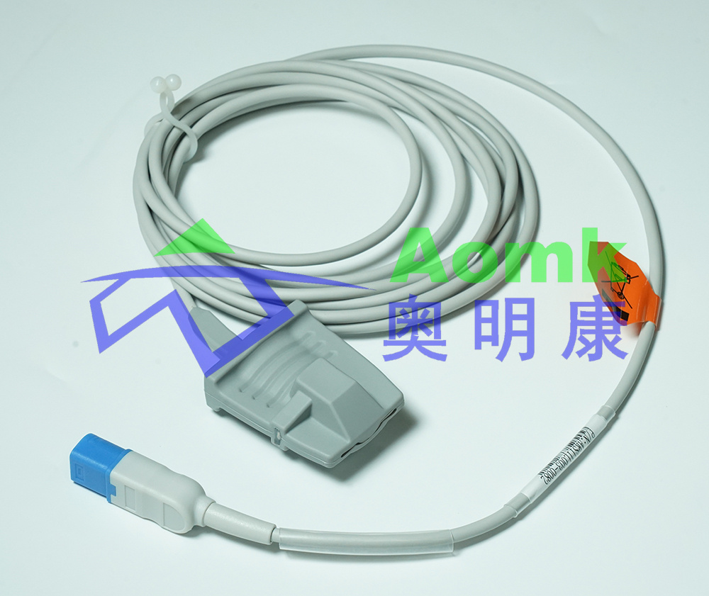 重复性脉搏血氧饱和度传感器3.0M（飞利浦D型8PIN成人指套血氧探头）003-0082