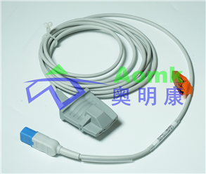 重复性脉搏血氧饱和度传感器3.0M（飞利浦D型8PIN成人指套血氧探头）003-0082